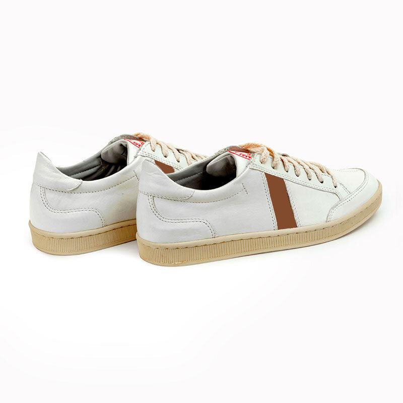 Lafrica Leather White Snuff - SAWA SHOES 