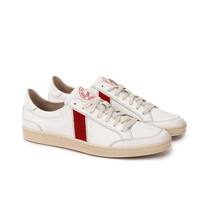 Lafrica Leather White Red - SAWA SHOES 
