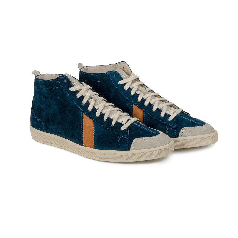 Tsagué Suede Blue Snuff White - SAWA SHOES 